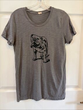 J. Crew Heather Gray Cotton Crewneck Tee